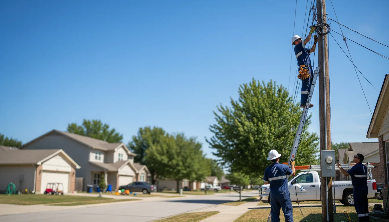Residential electrician providing installation services in Dalton, MO